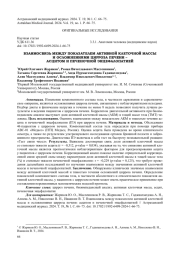 ВЗАИМОСВЯЗЬ МЕЖДУ ПОКАЗАТЕЛЕМ АКТИВНОЙ КЛЕТОЧНОЙ МАССЫ И ОСЛОЖНЕНИЯМИ ЦИРРОЗА ПЕЧЕНИ: АСЦИТОМ И ПЕЧЕНОЧНОЙ ЭНЦЕФАЛОПАТИЕЙ