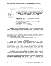 ПРОЦЕСС МЫШЛЕНИЯ В КОНТЕКСТЕ ДИНАМИЧЕСКОЙ ТЕОРИИ ИНФОРМАЦИИ. ЧАСТЬ II: ПОНЯТИЯ «ОБРАЗ» И «СИМВОЛ» КАК ИНСТРУМЕНТЫ МОДЕЛИРОВАНИЯ  ПРОЦЕССА МЫШЛЕНИЯ СРЕДСТВАМИ НЕЙРОКОМПЬЮТИНГА
