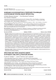 ИНФЕКЦИИ И ИХ ВОЗБУДИТЕЛИ В ОТДЕЛЕНИЯХ РЕАНИМАЦИИ И ИНТЕНСИВНОЙ ТЕРАПИИ (ОБЗОР ЛИТЕРАТУРЫ)