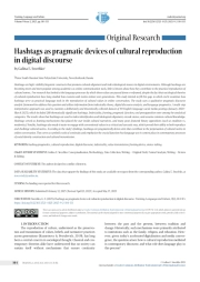 Hashtags as pragmatic devices of cultural reproduction in digital discourse