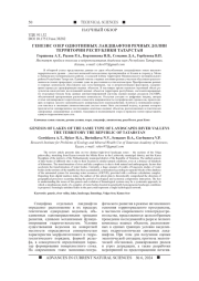 ГЕНЕЗИС ОЗЕР ОДНОТИПНЫХ ЛАНДШАФТОВ РЕЧНЫХ ДОЛИН ТЕРРИТОРИИ РЕСПУБЛИКИ ТАТАРСТАН