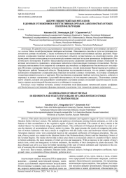 АККУМУЛЯЦИЯ ТЯЖЁЛЫХ МЕТАЛЛОВ В ДОННЫХ ОТЛОЖЕНИЯХ И ВЕГЕТАТИВНЫХ ОРГАНАХ CAREX ROSTRATA STOKES ПОЛЕЙ ФИЛЬТРАЦИИ