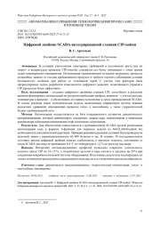 ЦИФРОВОЙ ДВОЙНИК SCADA-ИНТЕГРИРОВАННОЙ СТАНЦИИ CIP-МОЙКИ