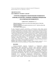 Структура сообществ и экологические особенности жужелиц (Coleoptera, Carabidae) приводных биоценозов юга Прикубанской низменности