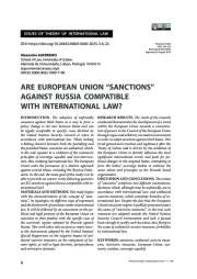 Соответствуют ли «санкции» Европейского союза против России международному праву?