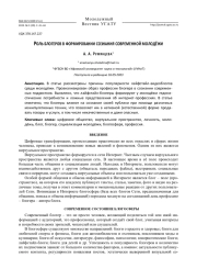 Роль блогеров в формировании сознания современной молодёжи