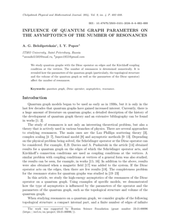 INFLUENCE OF QUANTUM GRAPH PARAMETERSON THE ASYMPTOTICS OF THE NUMBER OF RESONANCES