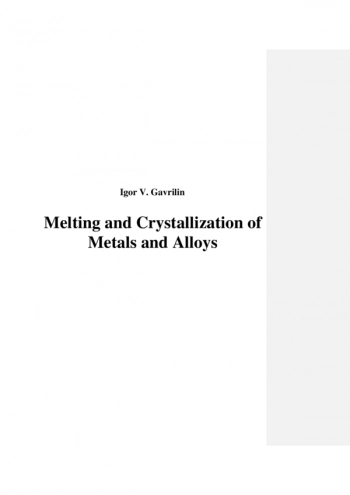 INTERACTION OF SPACE AND MATTER ELEMENTS DURING MELTING AND CRISTALLISATION OF METALS AND ALLOYS